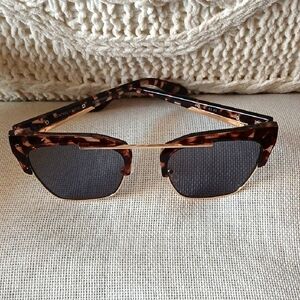 Kendall & Kylie  Tortoise Shell Sunglasses with Gold Accents
